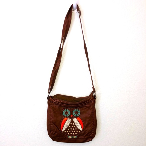 Mudd Handbags - MUDD🖤Brown Owl Purse